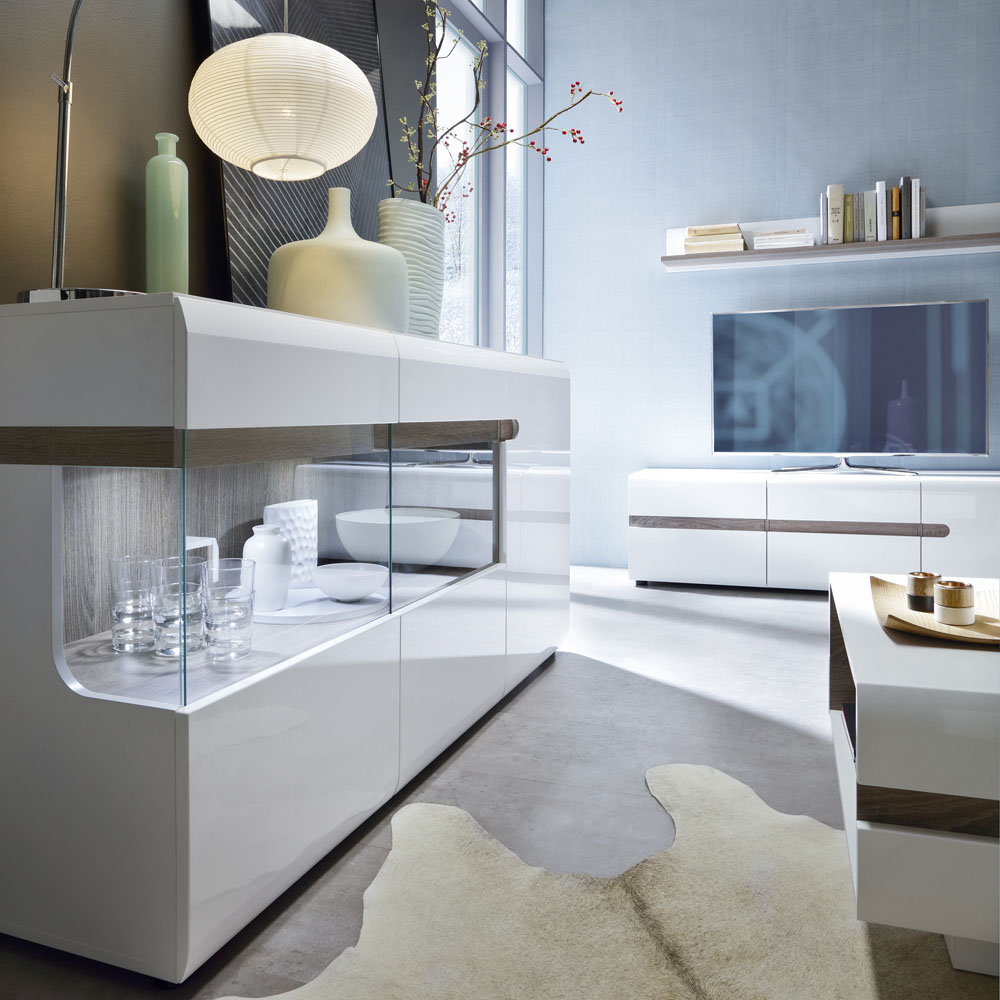 Florence Chelsea White Living Wall Shelf Image 7