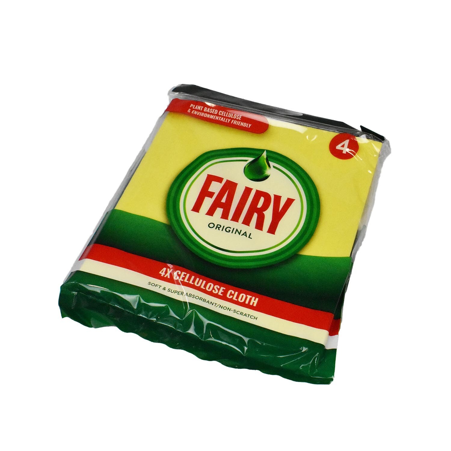 Pack of 4 Fairy Cellulose Cloths - Yellow Image