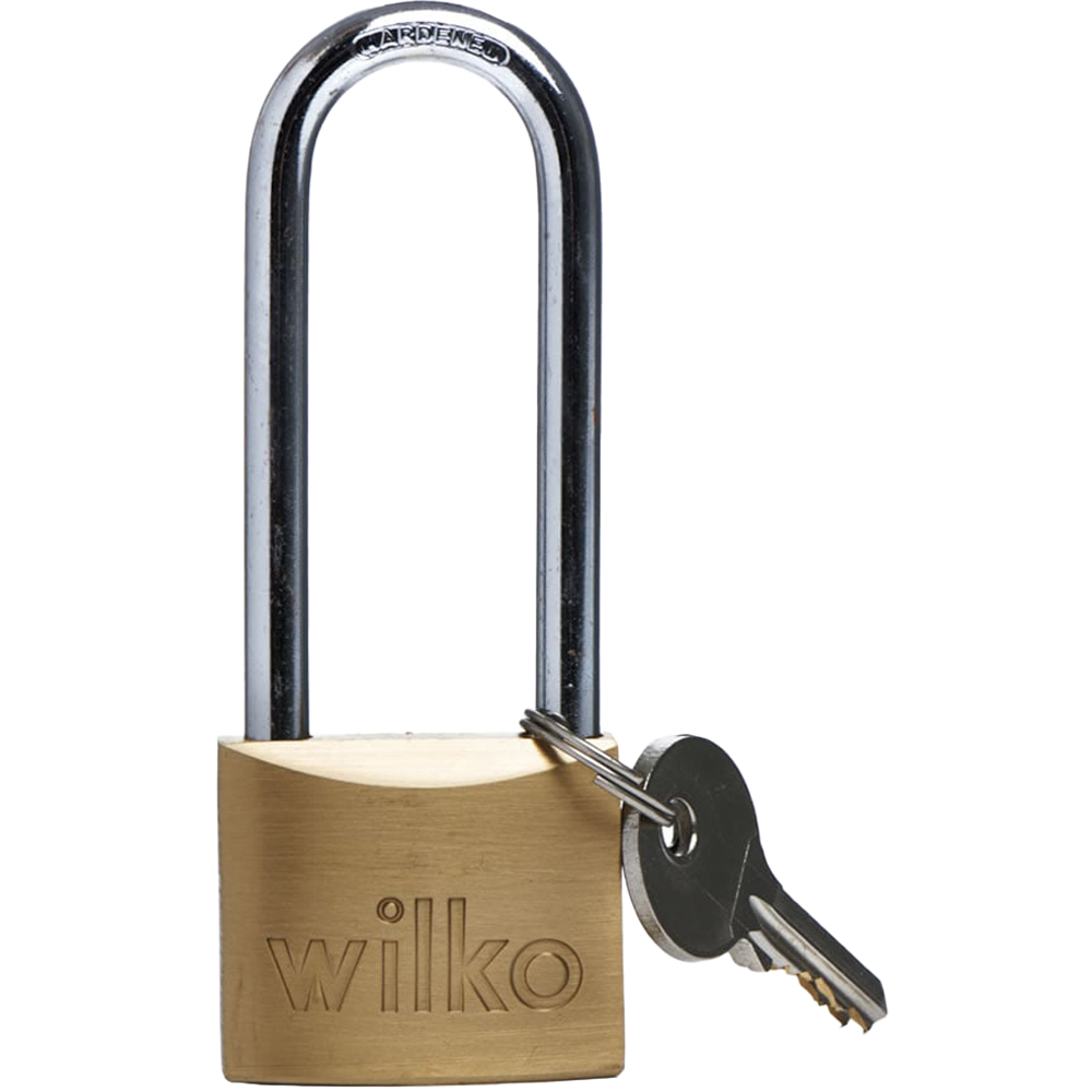 Wilko Double Locking Brass Padlock 40mm Image