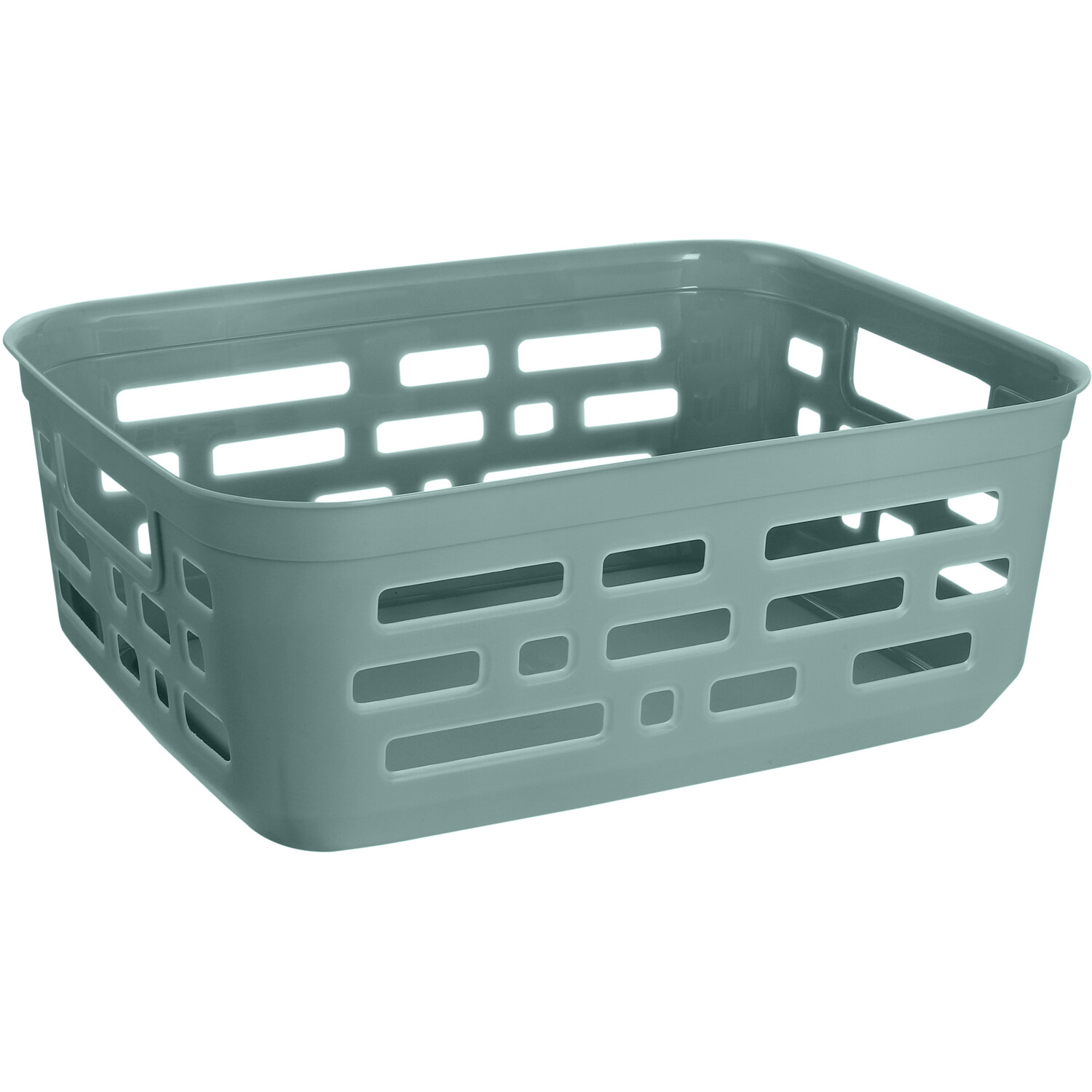 Ezy Storage 4L Sage Linea Deco Basket Image 1