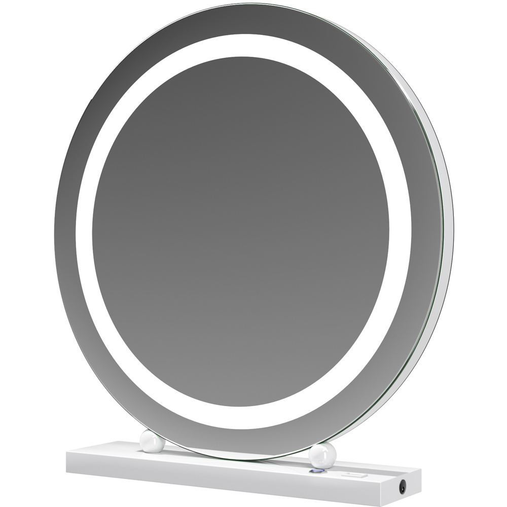 Jack Stonehouse White Lucille Hollywood Frameless Vanity Mirror with LED Strip Image 3