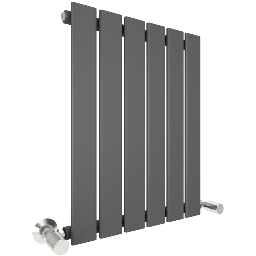 Anthracite 1306 BTU Single Flat Panel Vertical Column Radiator 600 x 408mm Image 1