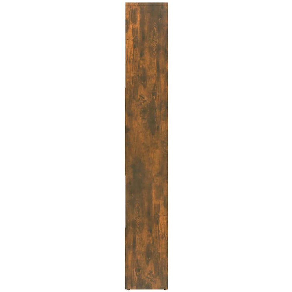 vidaXL 8 Shelf Smoked Oak Bookcase Image 9