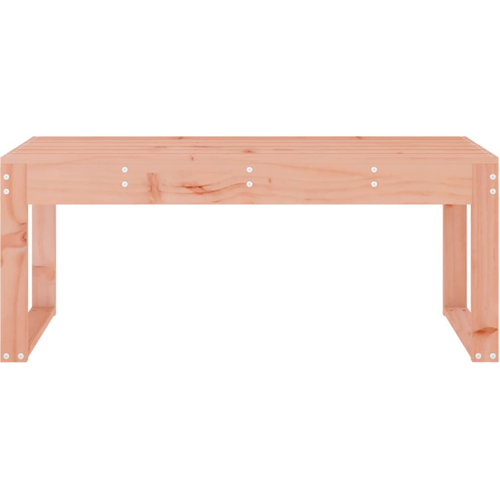 vidaXL Natural Solid Douglas Wood Slatted Garden Bench 110 x 38 x 45cm Image 3