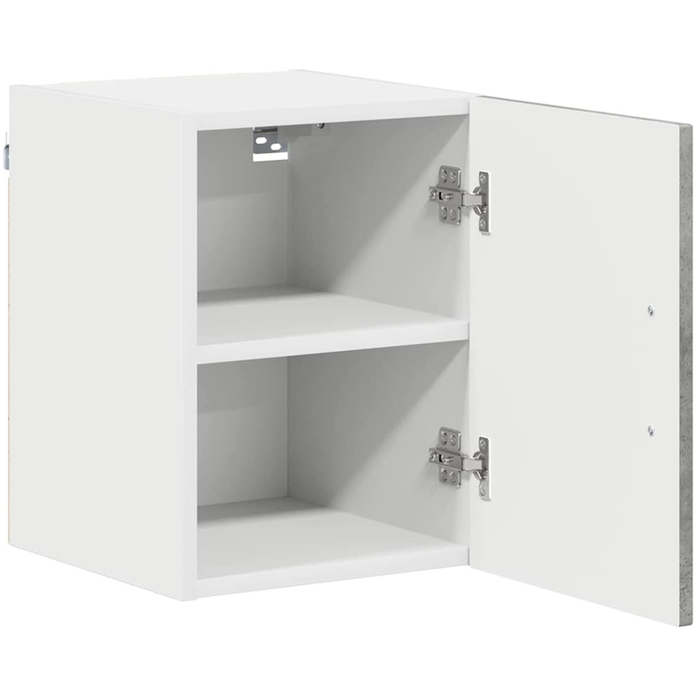 vidaXL Kalmar Single Door Concrete Grey Wall Mounted Kitchen Cabinet Image 5