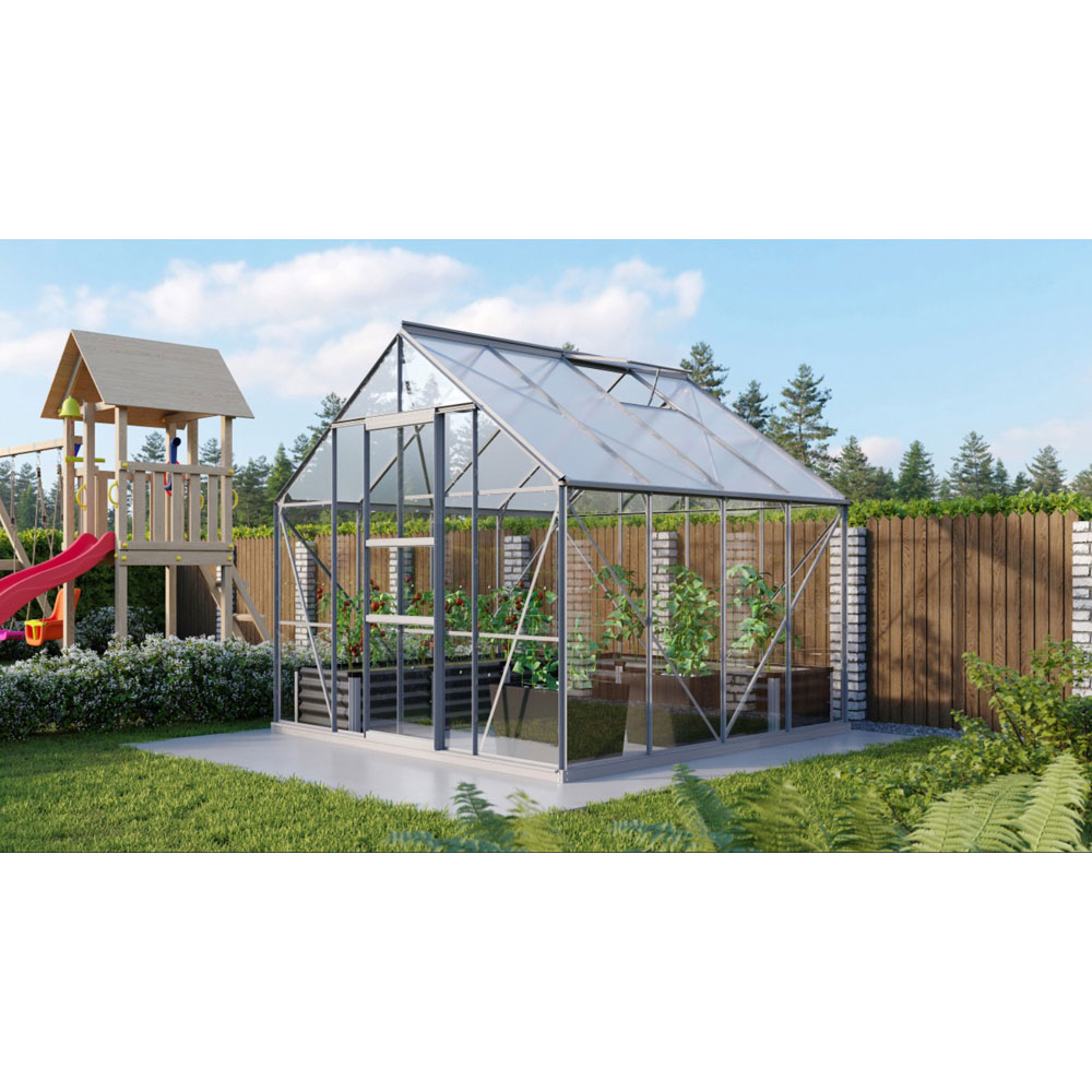 Vitavia Neptune 6700 Aluminium Horticultural Glass 8 x 8ft Greenhouse Image 2
