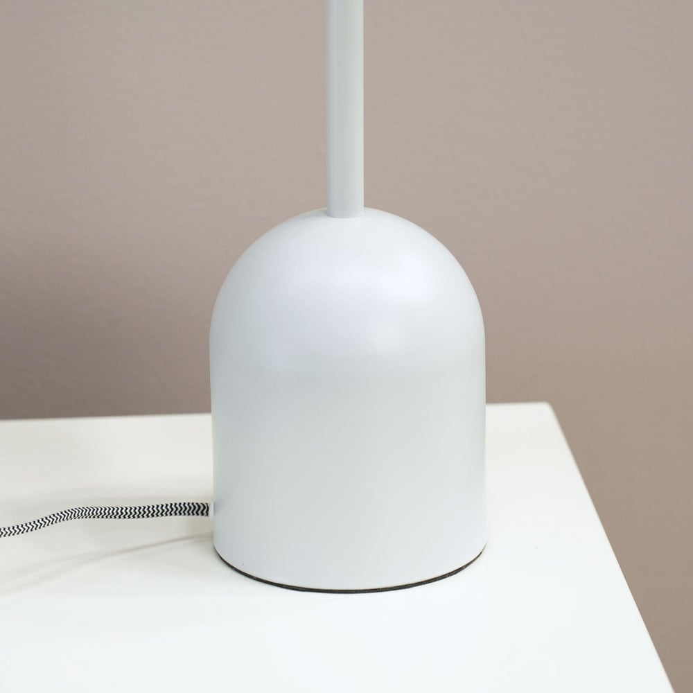 ValueLights Marlow 3 Way Oyster Grey Opaque Globe LED Table Lamp Image 4