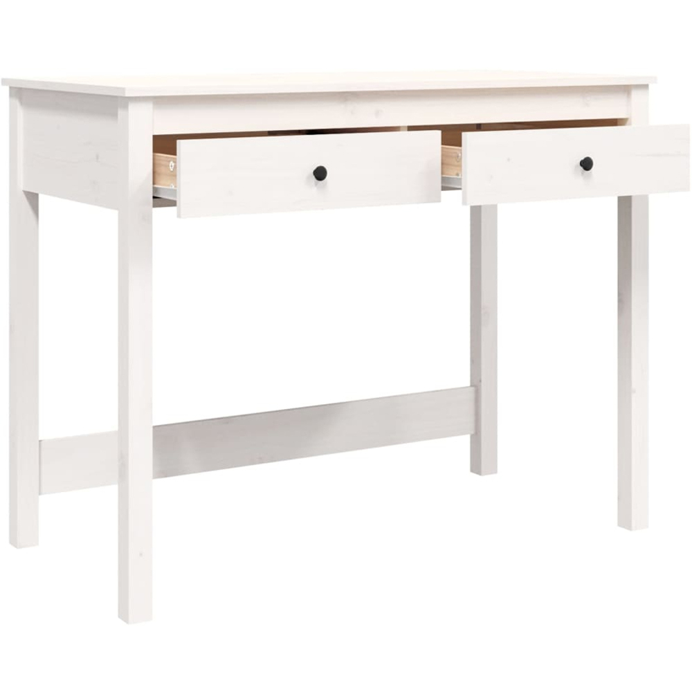 vidaXL 2 Drawer Computer Desk White Image 6