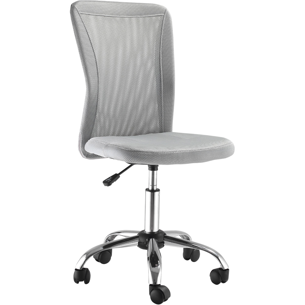 Portland Grey Mesh Swivel Office Desk Chair Image 2