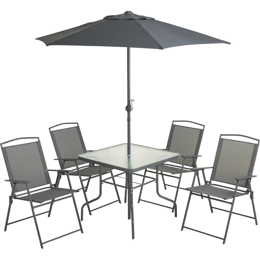 Wilko 4 Seater Outdoor Dining Set Image 1
