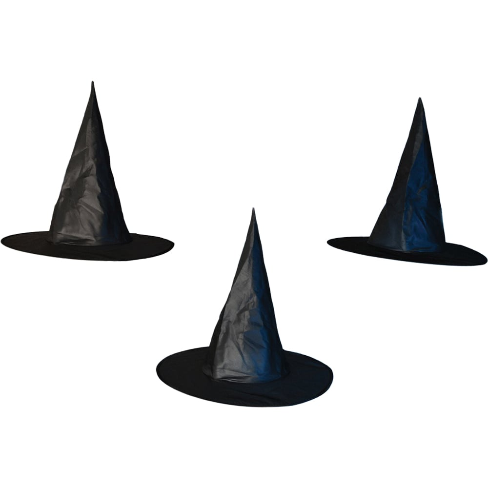 3 Piece Hanging Witch Hats Black Image 1