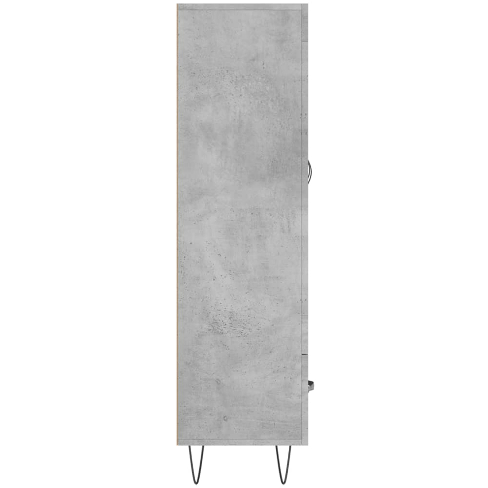 vidaXL 2 Door Single Drawer Concrete Grey Highboard Image 7