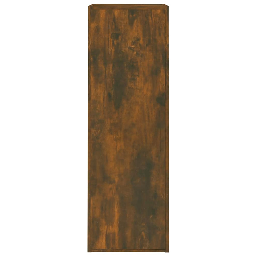vidaXL Single Door Smoked Oak Wall Mounted TV Cabinet Set of 2 Image 7