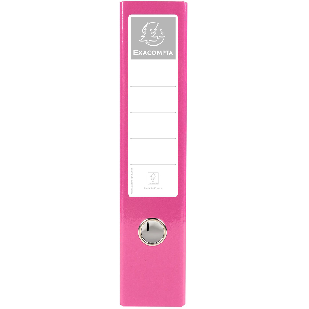 Exacompta Iderama PremTouch A4 Pink Lever Arch File 10 Pack Image 3