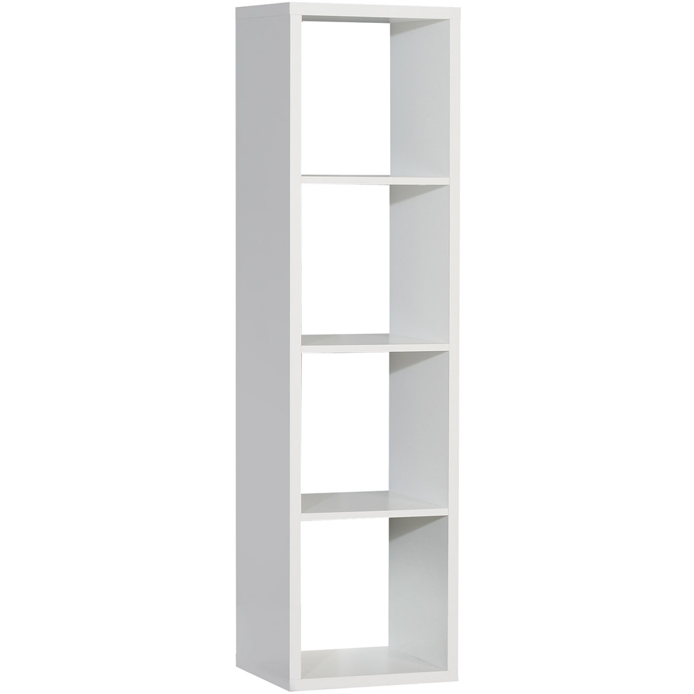 Florence Mauro 3 Shelf Matt White Bookshelf Image 2