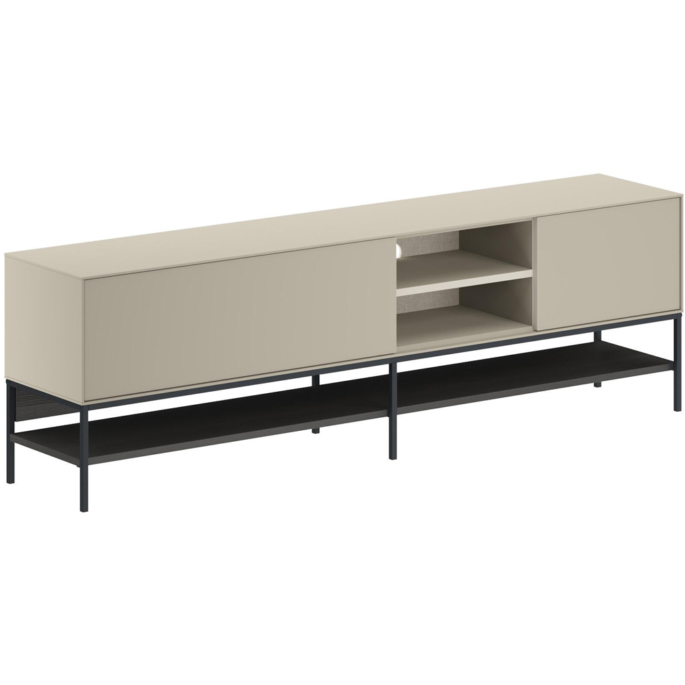 Decortie Amira 2 Door 2 Shelf Sandstone TV Unit Image 2