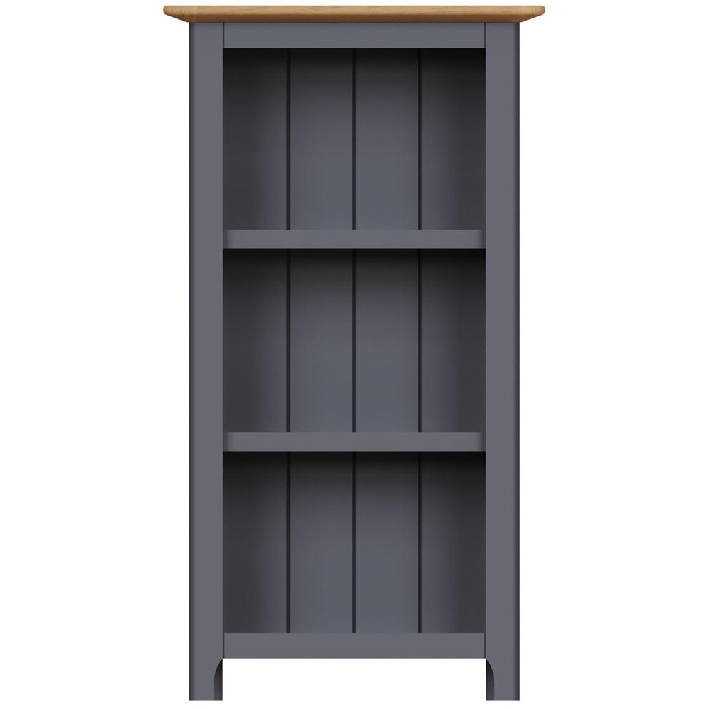 FWStyle Taberno 3 Shelf Graphite Blue and Oak Bookcase Image 3