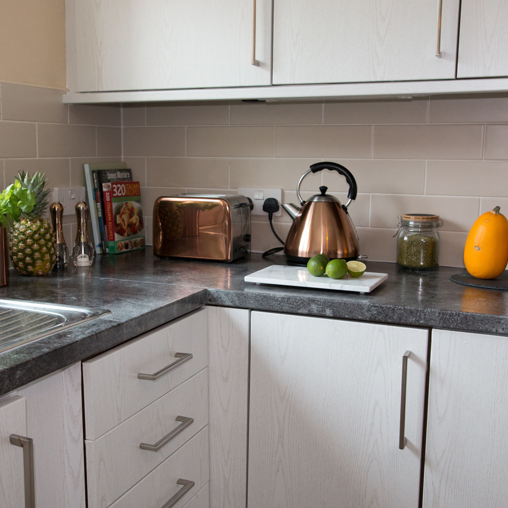 d-c-fix Avellino Beton Slate Grey Sticky Back Plastic Vinyl Wrap Film 67.5cm x 2m 5 Pack Image 4