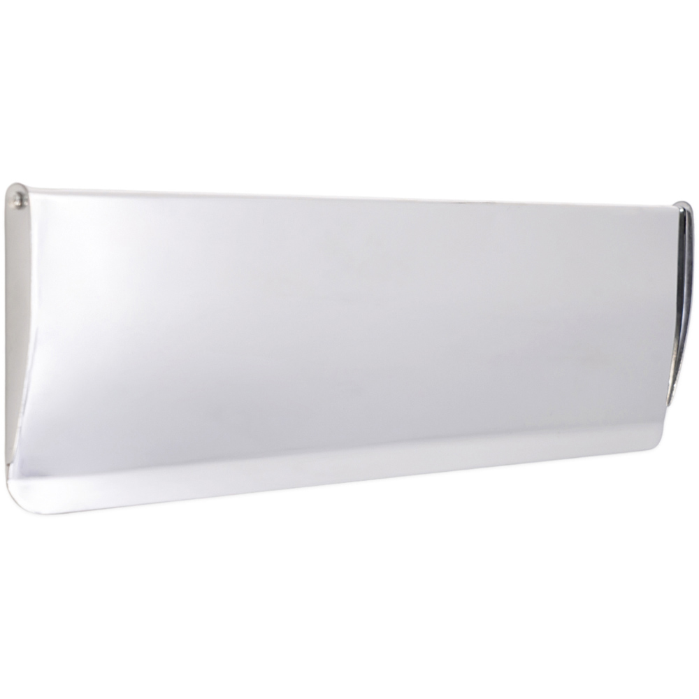 Spira Brass Polished Chrome Large Letter Tidy Flap 300 x 87mm Image 1