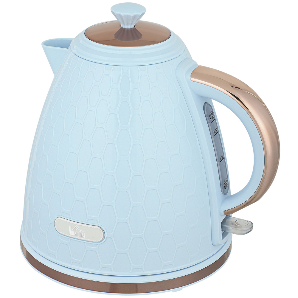 HOMCOM 800-206V70LB Light Blue 1.7L Fast Boil Electric Kettle 3kW Image 1