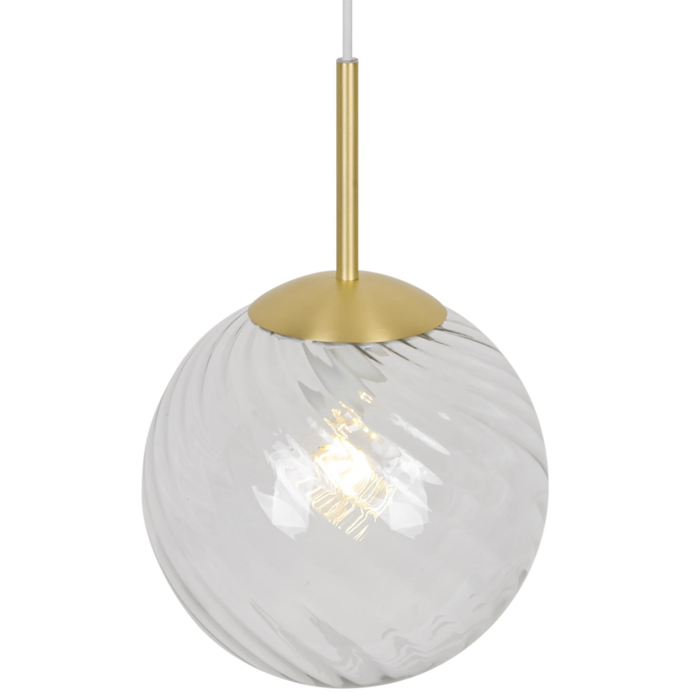 Nordlux Chisell Brass Glass Dome Pendant Light Image 4