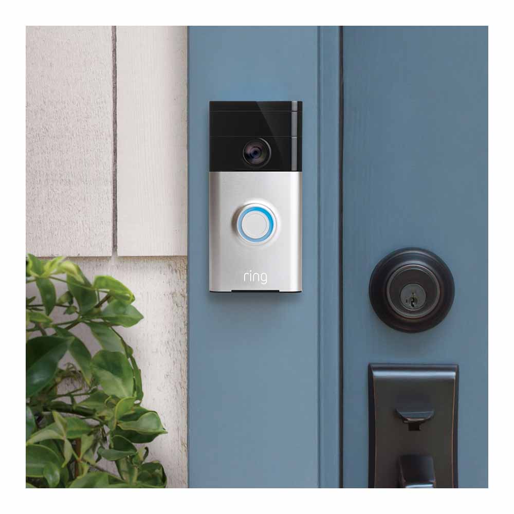 Ring Video Doorbell Wi-Fi Enabled Satin Nickel Image 3