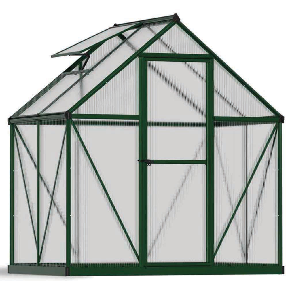 Palram Canopia Mythos Green Aluminium 6 x 4ft Greenhouse Image 1