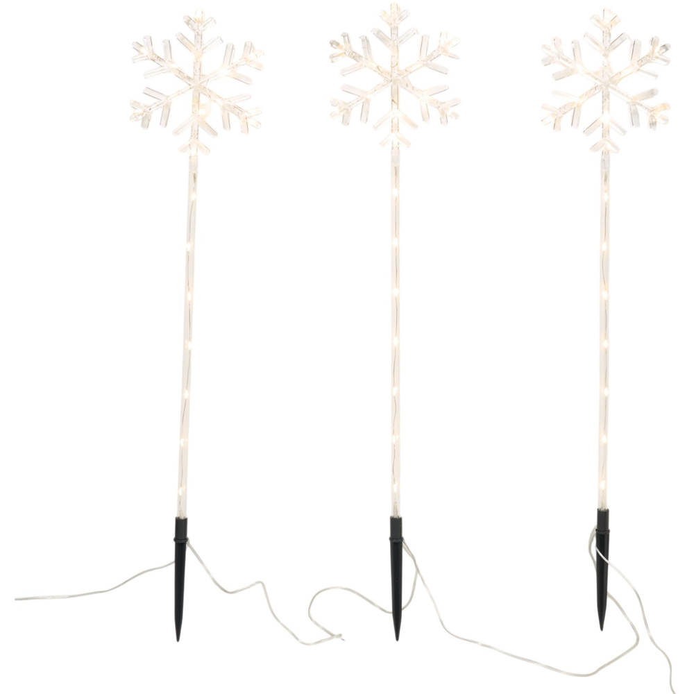 8 Piece Snowflake Stake Lights Image 5