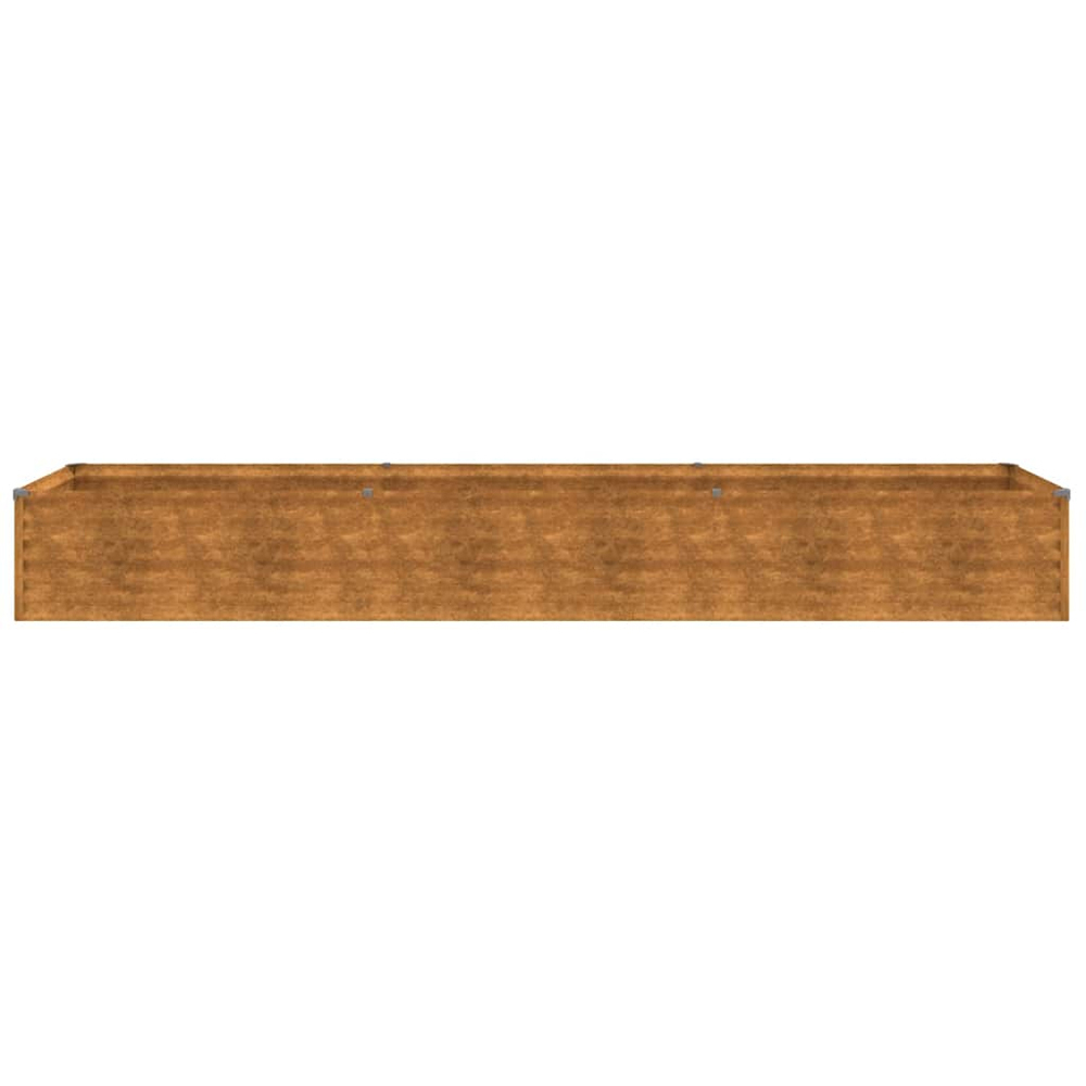 vidaXL Rusty Corten Steel Raised Garden Bed 36 x 50 x 291cm Image 3