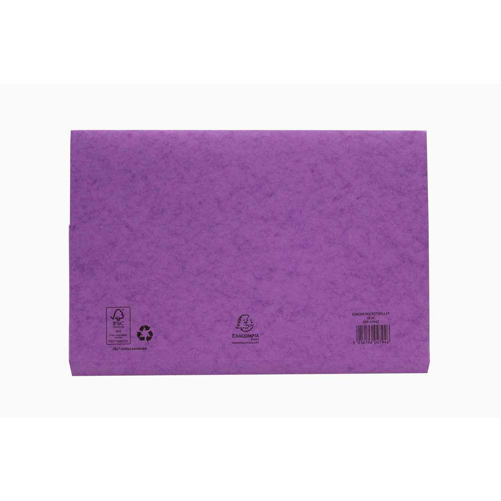 Exacompta Europa 265gsm Assorted Colour Document Wallet 25 Pack Image 3