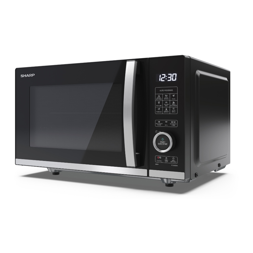 Sharp YC-QG204AU-B 20L Grill Jog Dial Flatbed Microwave 800W Image 5