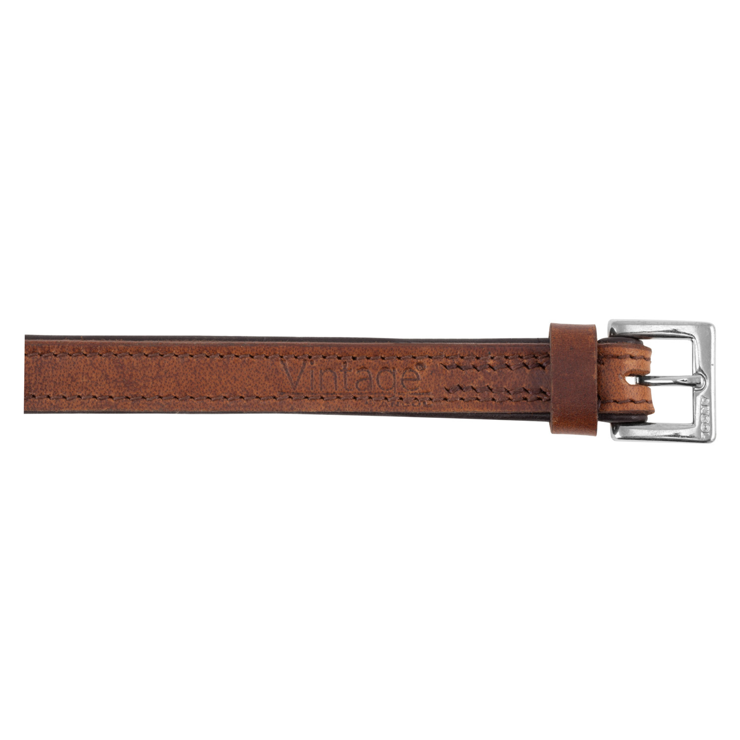 Vintage Padded Leather Collar - 35cm Image