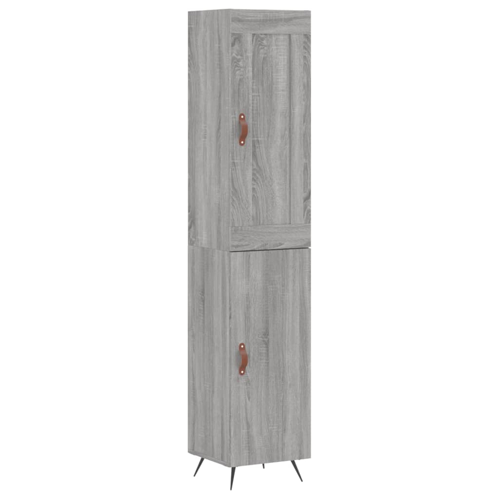 vidaXL 2 Door Grey Sonoma Highboard Image 2