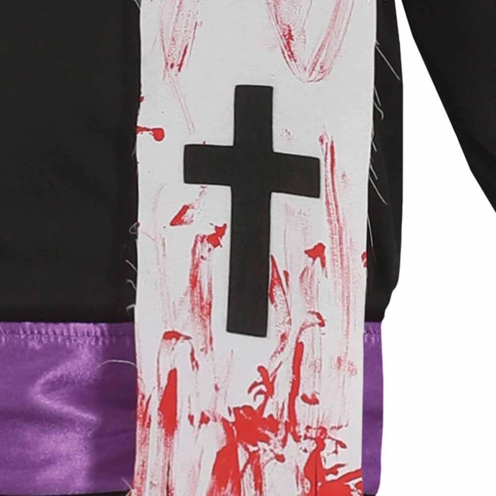 Fiestas Guirca Adult Zombie Priest Black Costume Large Image 3