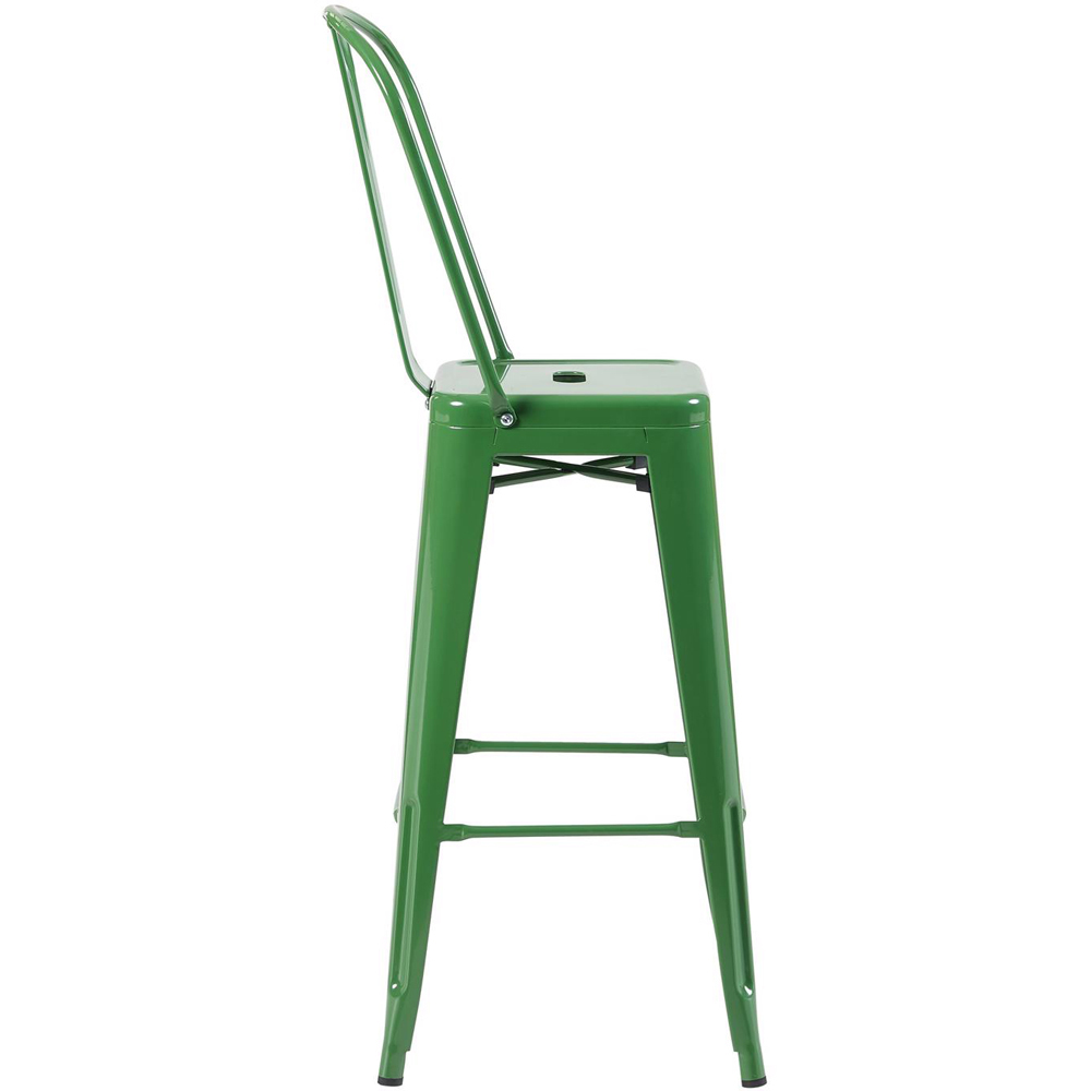 FWStyle Green Gloss Metal Bar Chair 4 Pack Image 3