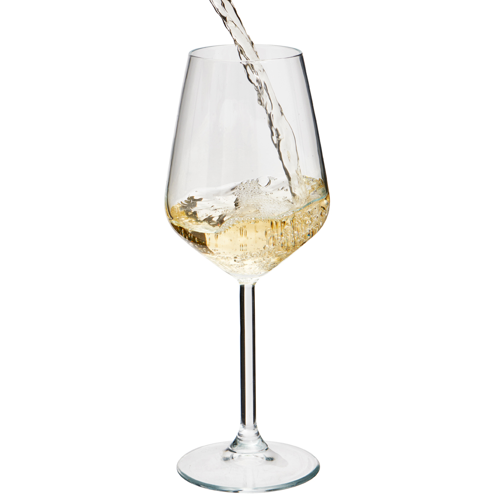 Wilko Curved White Wine Glass Image 4