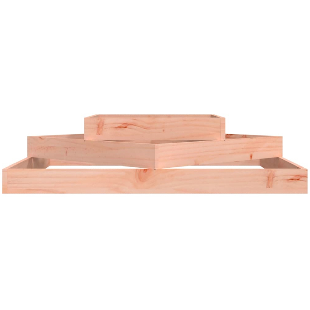 vidaXL 3-Tier Brown Solid Douglas Wood Garden Planter 27 x 112 x 112cm Image 3