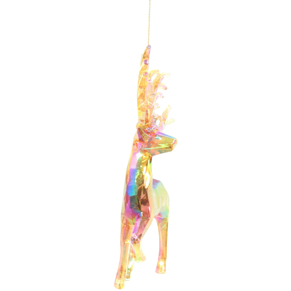 Dark Amber Iridescent Deer Amber Image 6