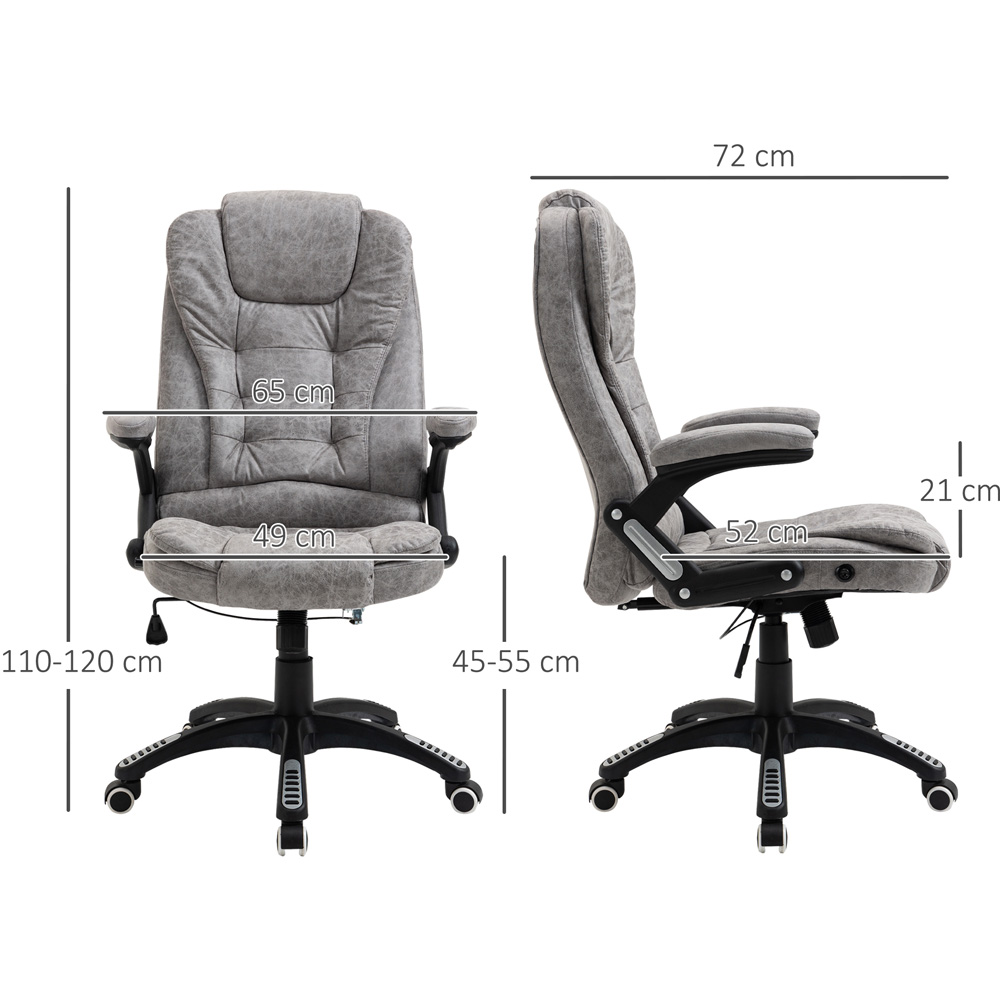 Portland Grey Ergonomic Swivel Office Chair Image 8