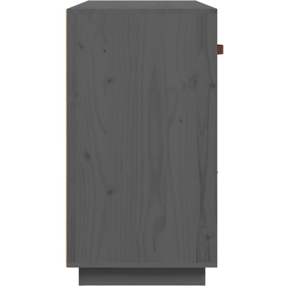 vidaXL 3 Door 3 Drawer Grey Wooden Sideboard Image 6