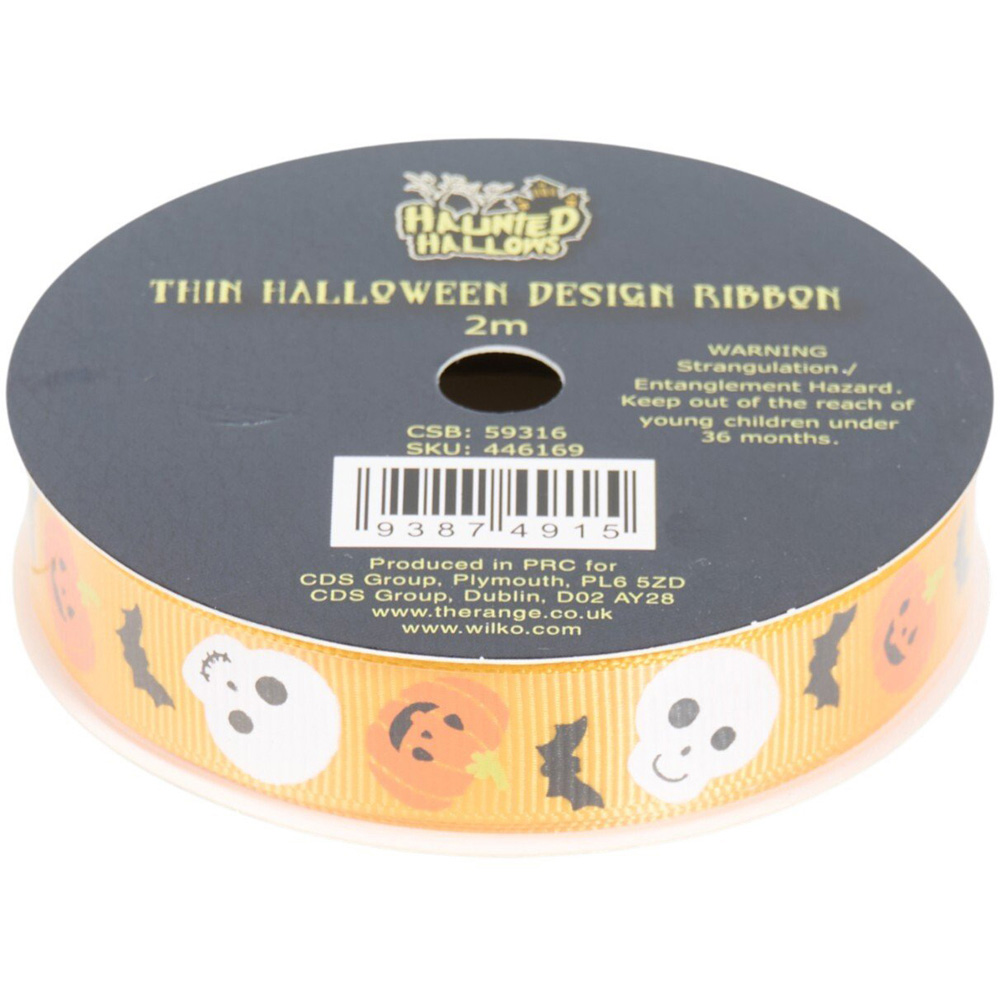 Thin Halloween Ribbon Image 3