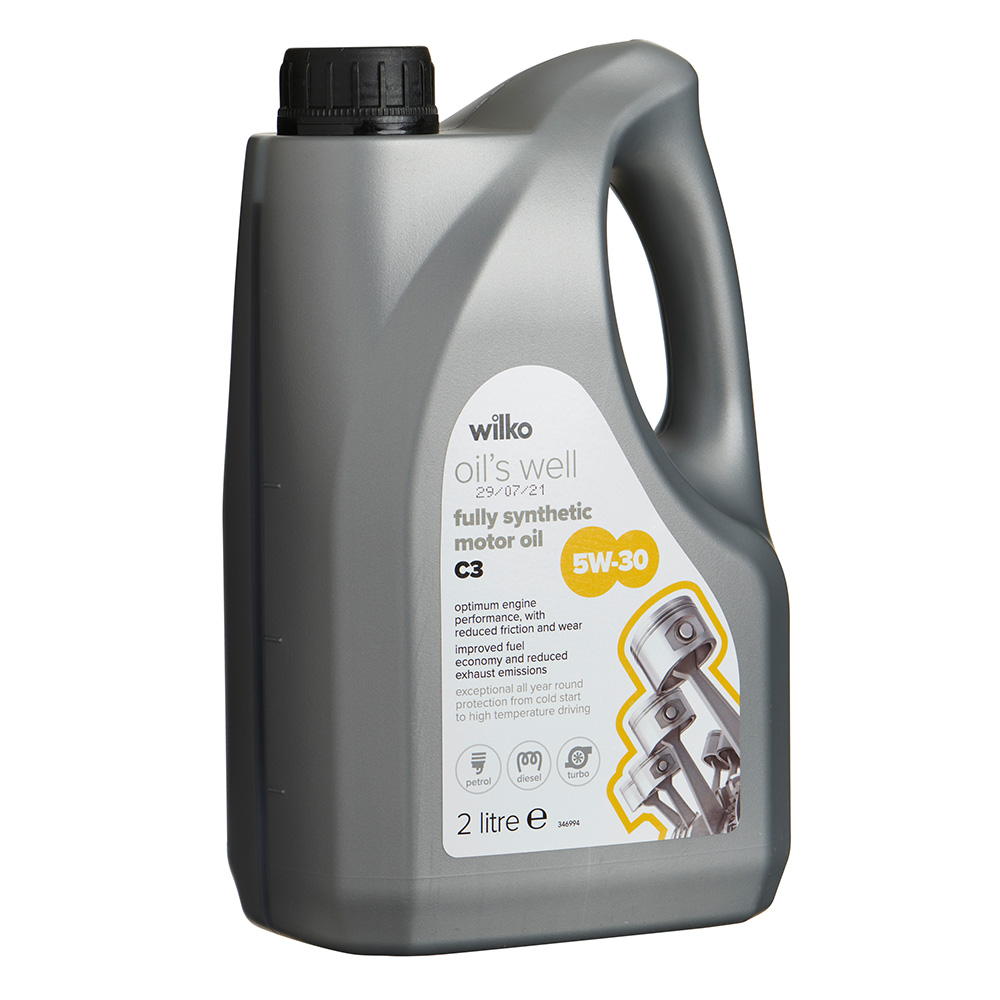 Wilko 2L 5W30 Fully Synthetic Long Life Motor Oil Image 2