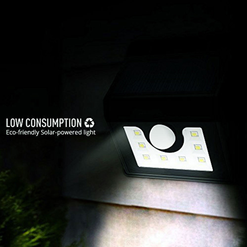 ENER-J 2 Pack 2835 LED Solar Wall Light with PIR Image 5