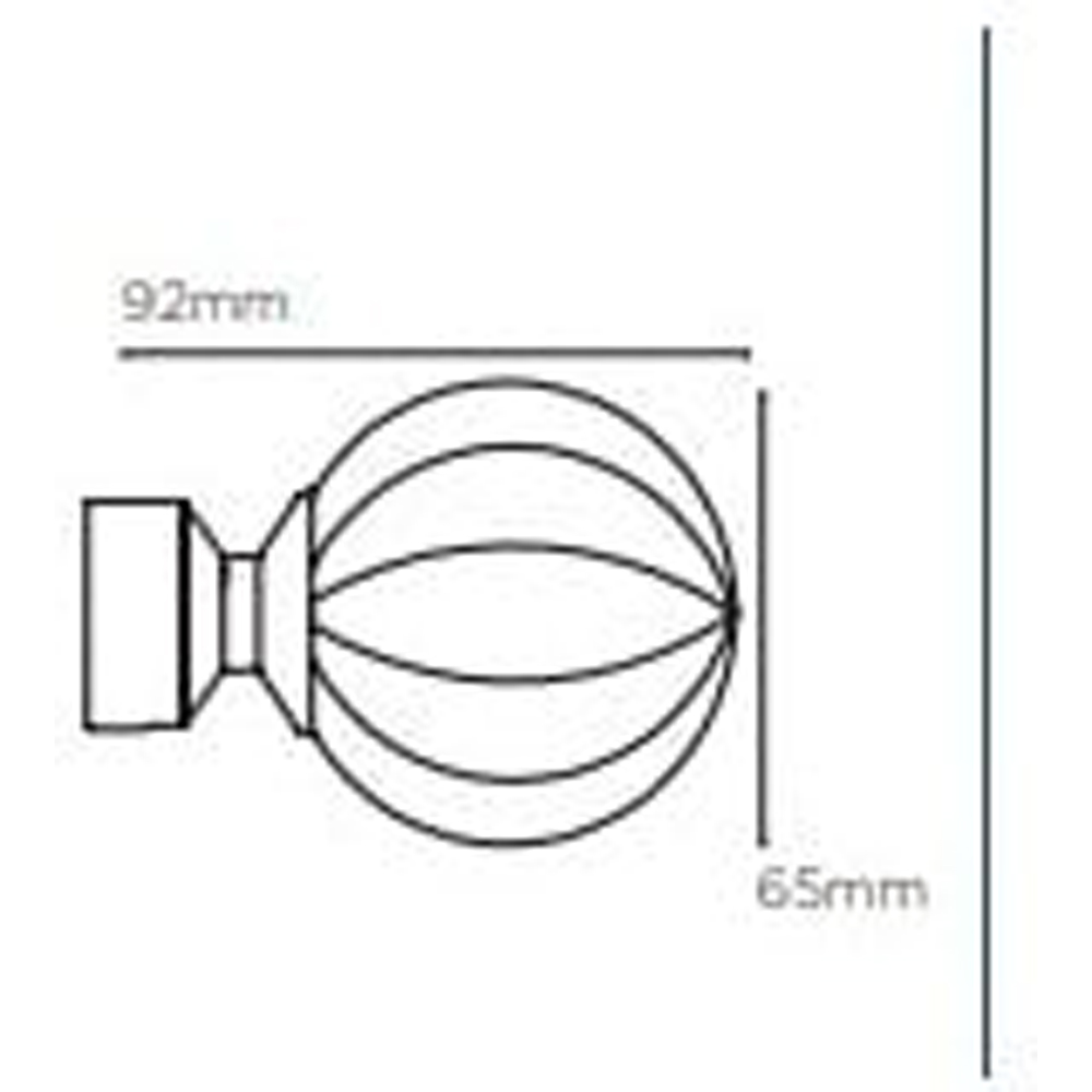 New Edge Blinds 150cm Fixed Length Satin Silver Eyelet Metal Curtain Pole Set with Dynasty Finial Image 4