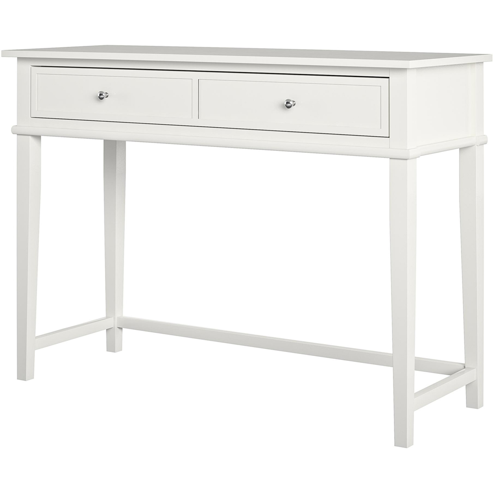 Dorel Franklin 2 Drawer Writing Desk White Image 2