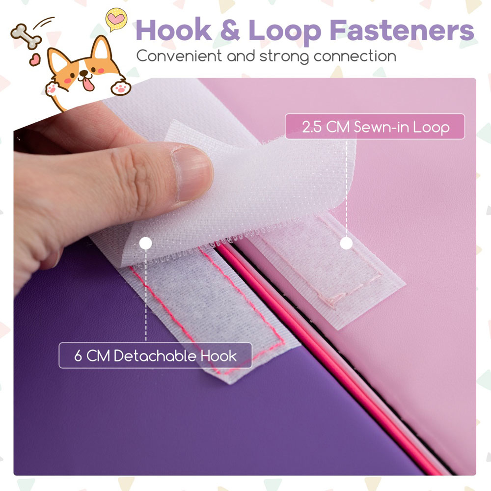 Costway Pink Infant Baby Climb and Crawl Foam Block Play Set 4 Piece Image 5