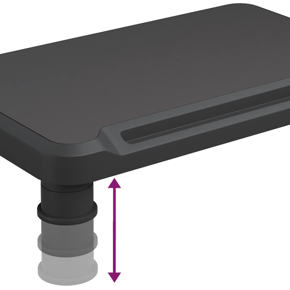 vidaXL Black Monitor Stand Image 5