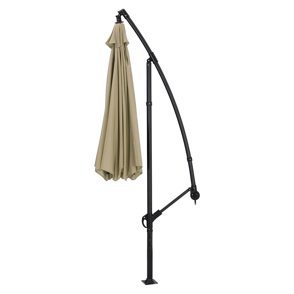 Living and Home Taupe Garden Cantilever Parasol 3m Image 6