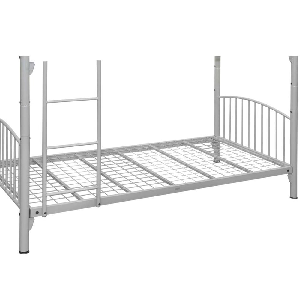 Corfu Silver Steel Bunk Bed Image 4