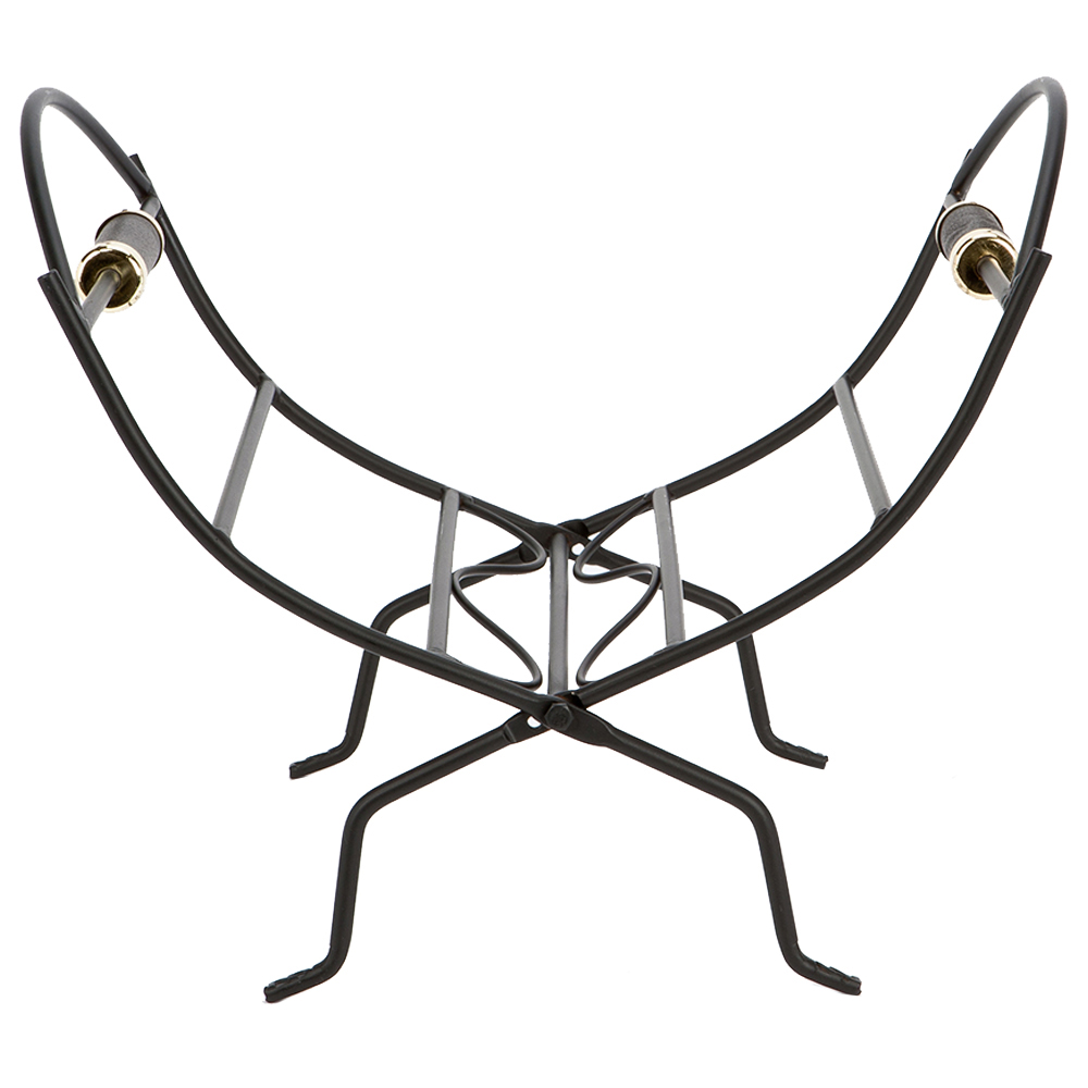 Inglenook Fireside Folding Brass Metal Log Basket Image 1
